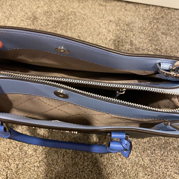 Large Blue Color Block Michael Kors Purse and Wristlet Wallet - Picture 9 of 11